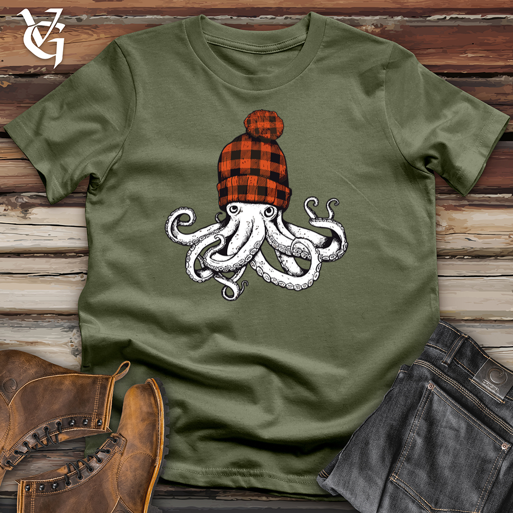 Octopus Plaid Beanie Softstyle Tee