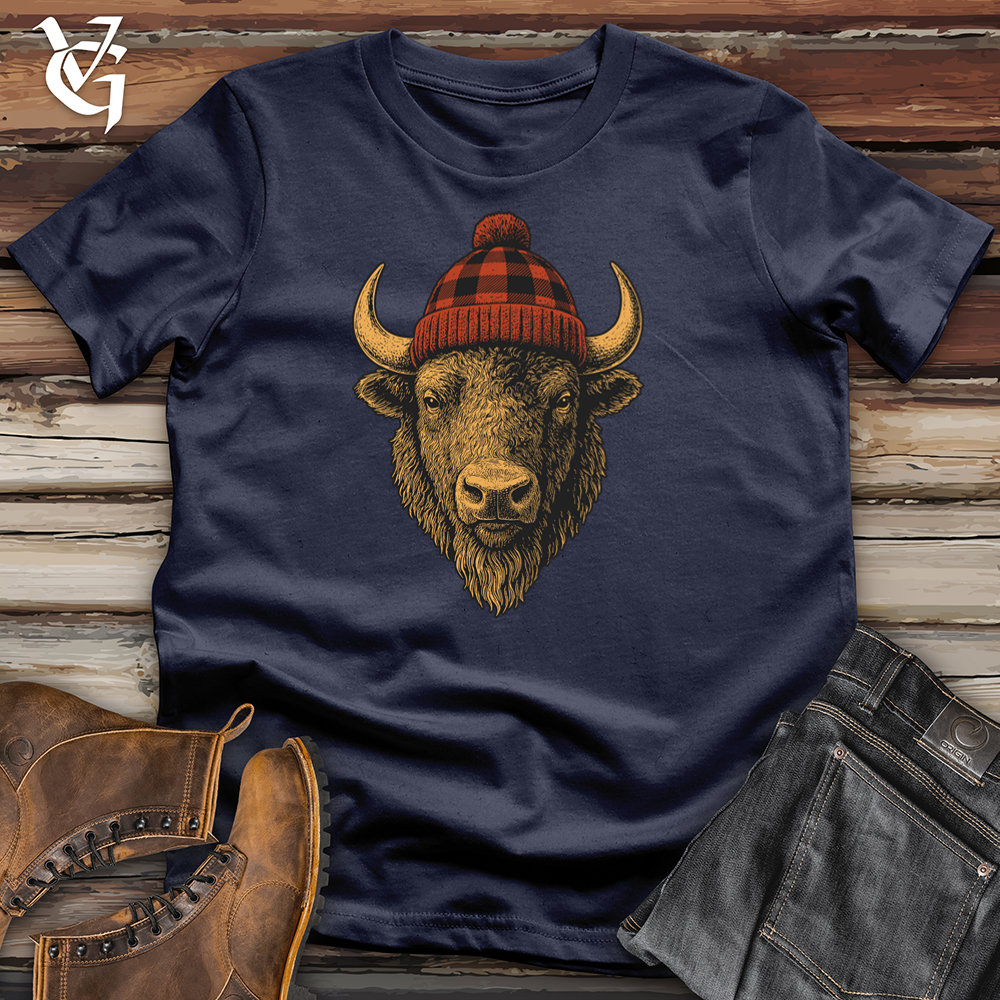 Buffalo Plaid Beanie Softstyle Tee