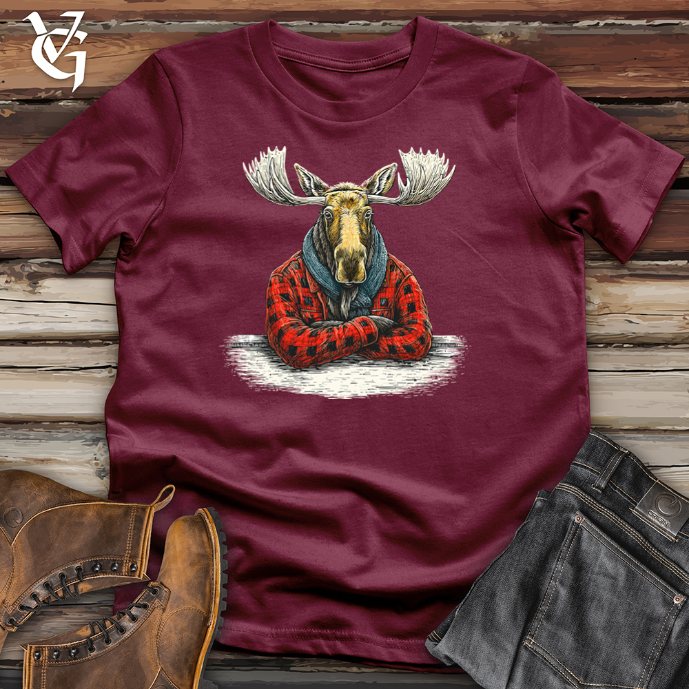 Moose Flannel Softstyle Tee