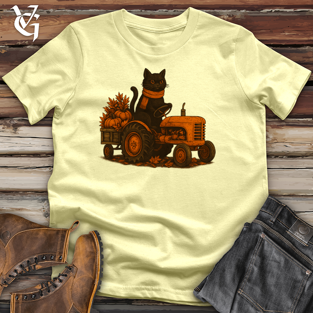 Black Cat Tractor Hayride Softstyle Tee