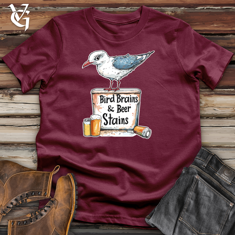 Bird Brains And Beer Stains Softstyle Tee