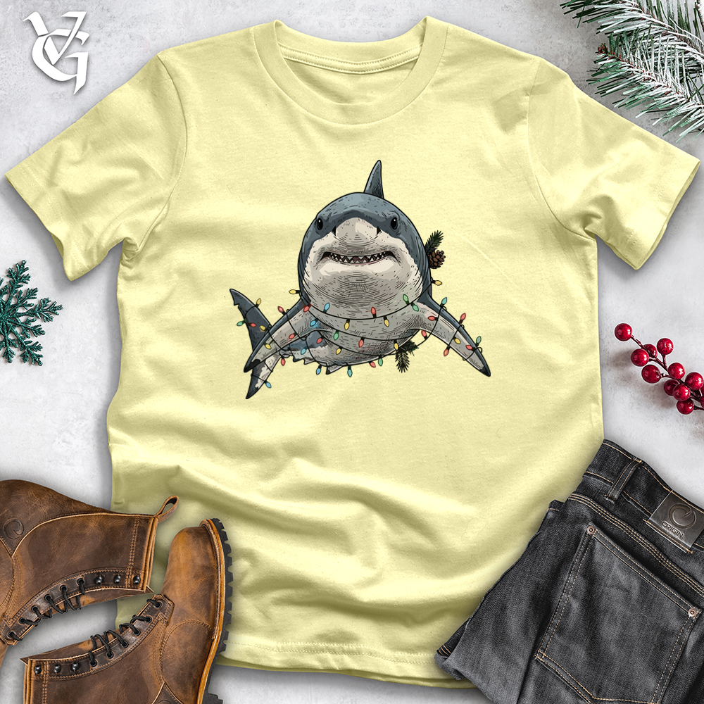 Shark Adorned With Lights  Tee