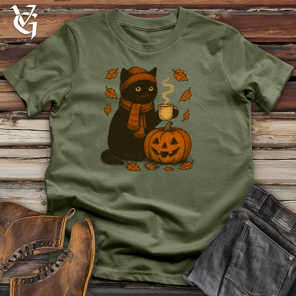 Black Cat Halloween Softstyle Tee