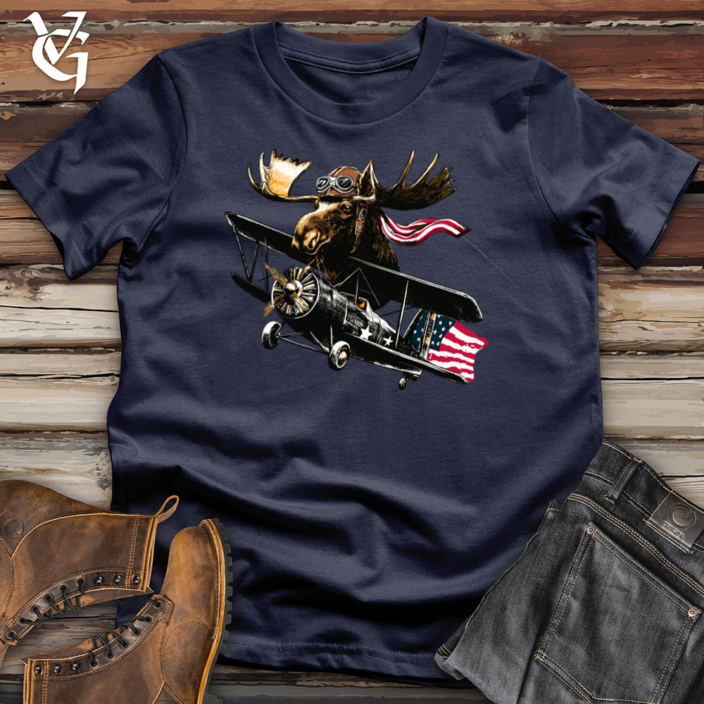 Merica Moose Flight Softstyle Tee