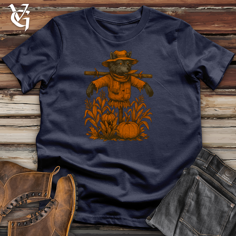 Wolf Halloween Scarecrow Softstyle Tee