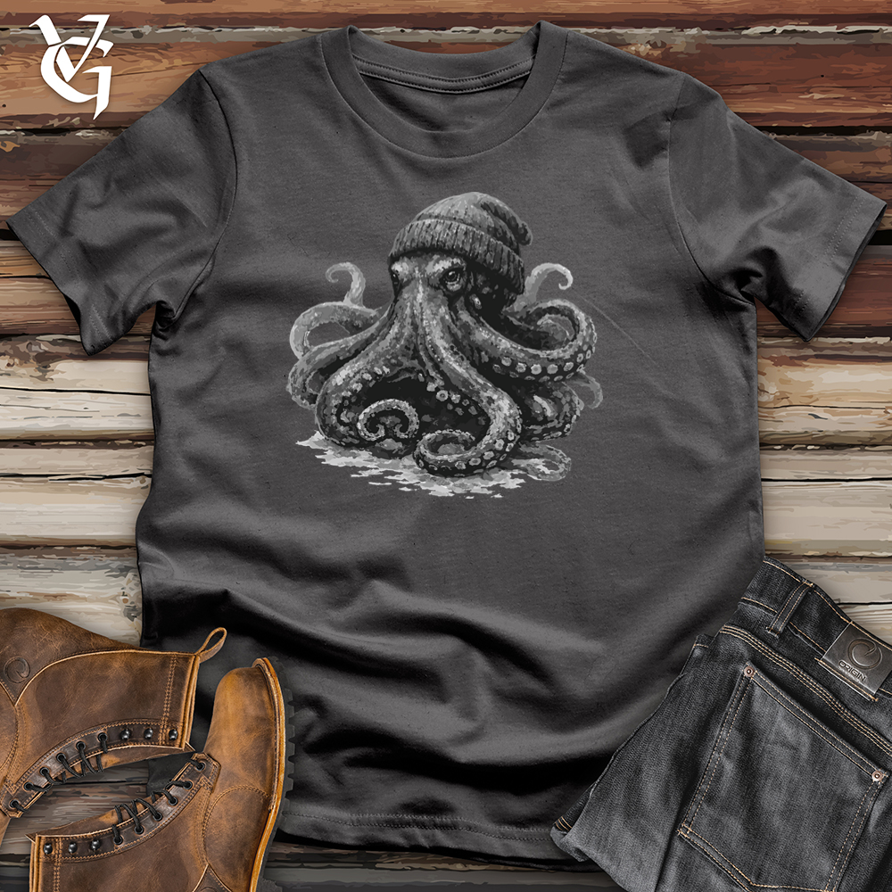 Octopus With Beanie Softstyle Tee