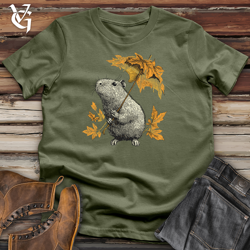 Capybara Leaf Umbrella Softstyle Tee