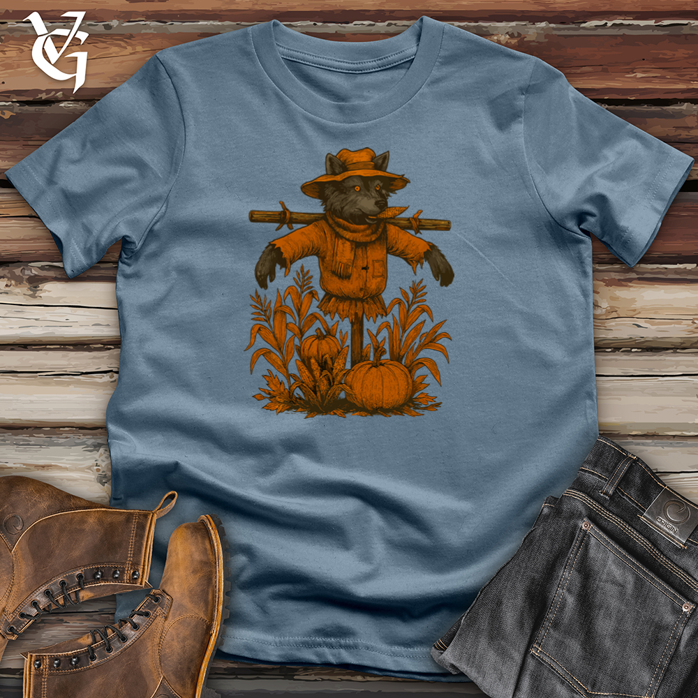 Wolf Halloween Scarecrow Softstyle Tee