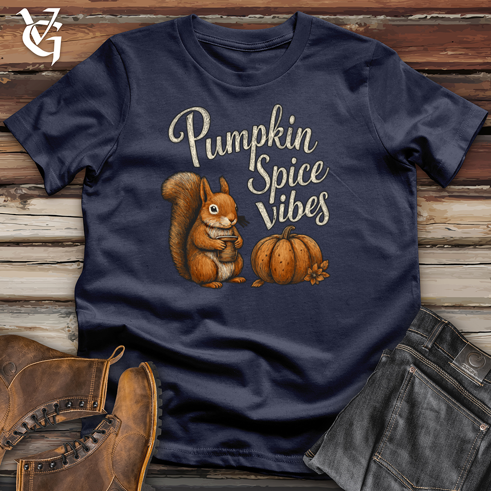 Pumpkin Spice Squirrel Vibes Softstyle Tee