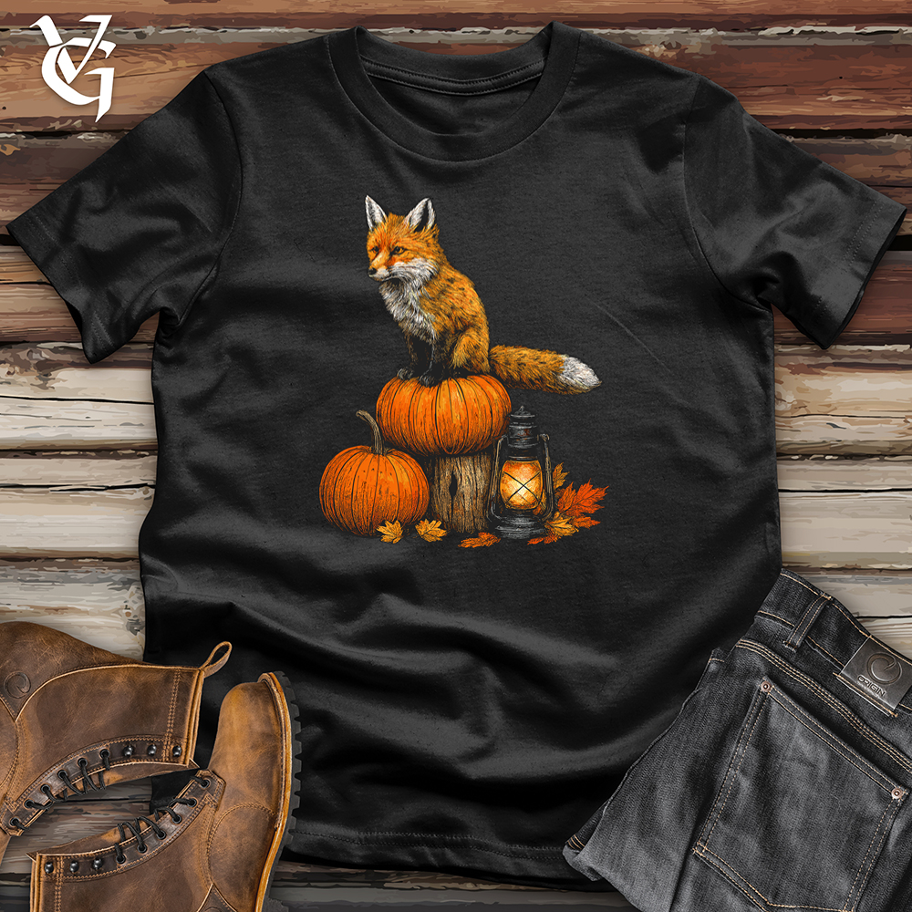 Pumpkin Fox Perch Softstyle Tee