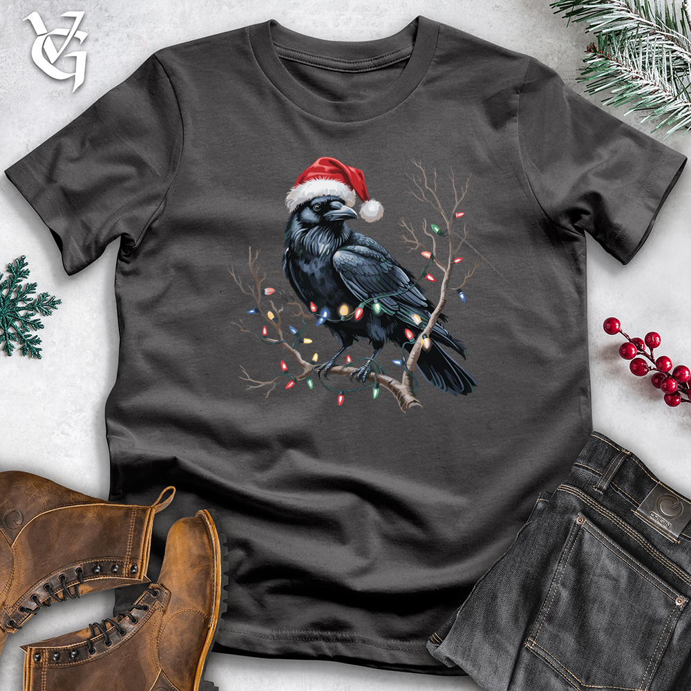 Raven With Santa Hat Tee