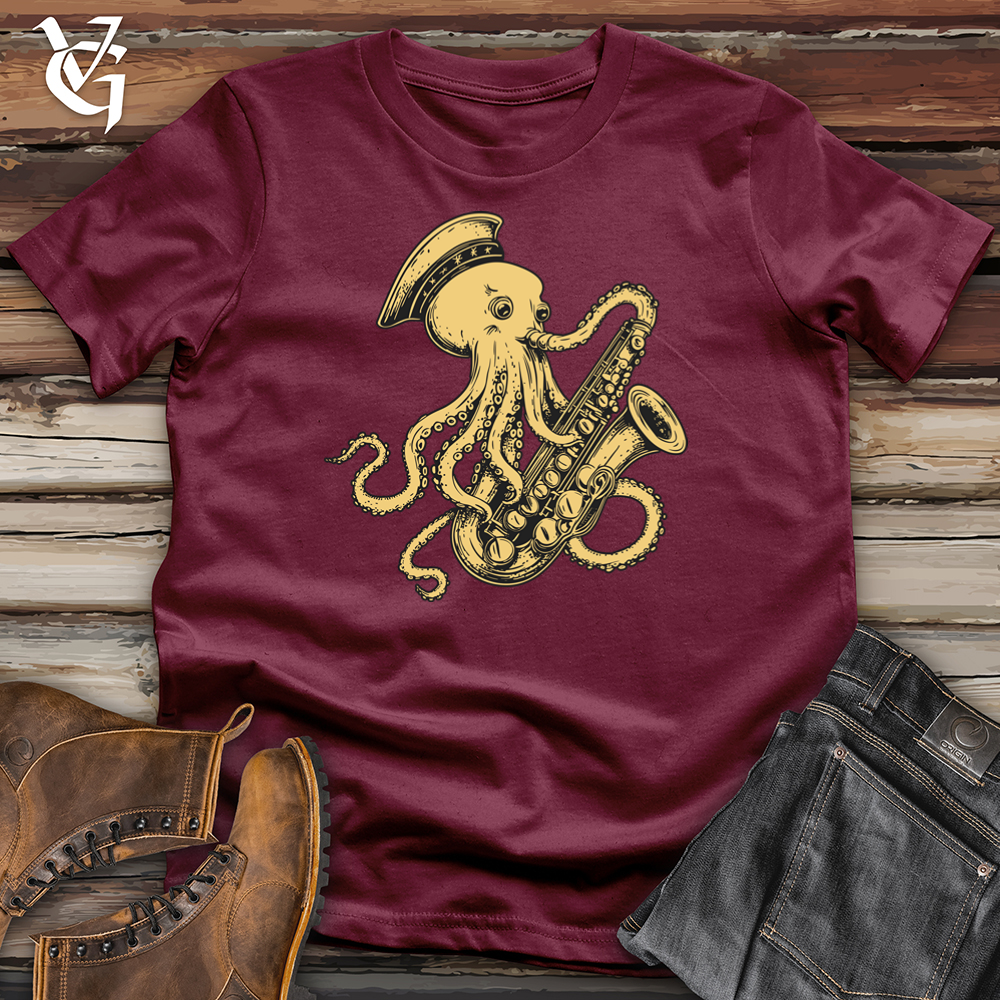 Octopus Saxophone Softstyle Tee