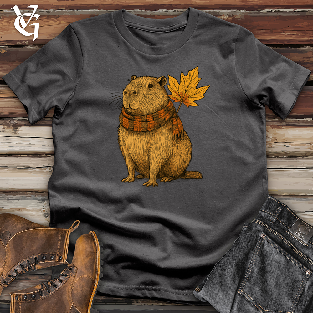 Autumn Capybara Chillin Softstyle Tee