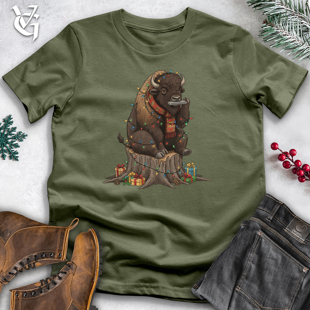 Bison Playing Harmonica Tee