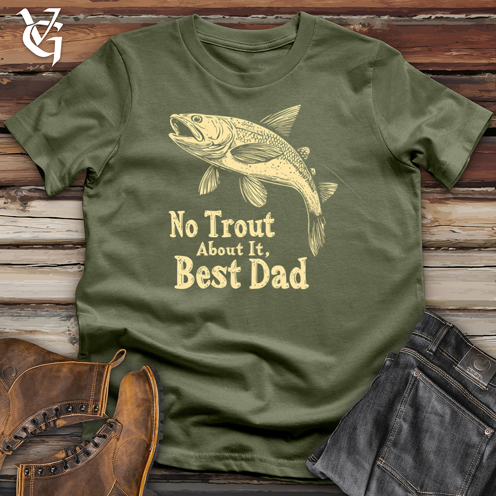 No Trout About It Best Dad Softstyle Tee