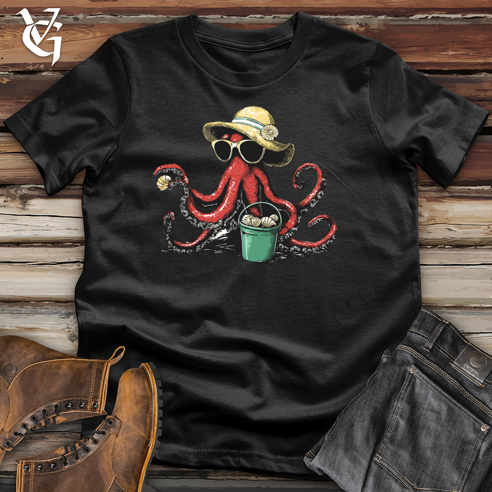 Octopus Beach Girl Softstyle Tee