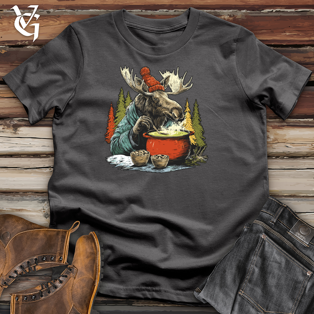 Moose Drinking Soup Tee