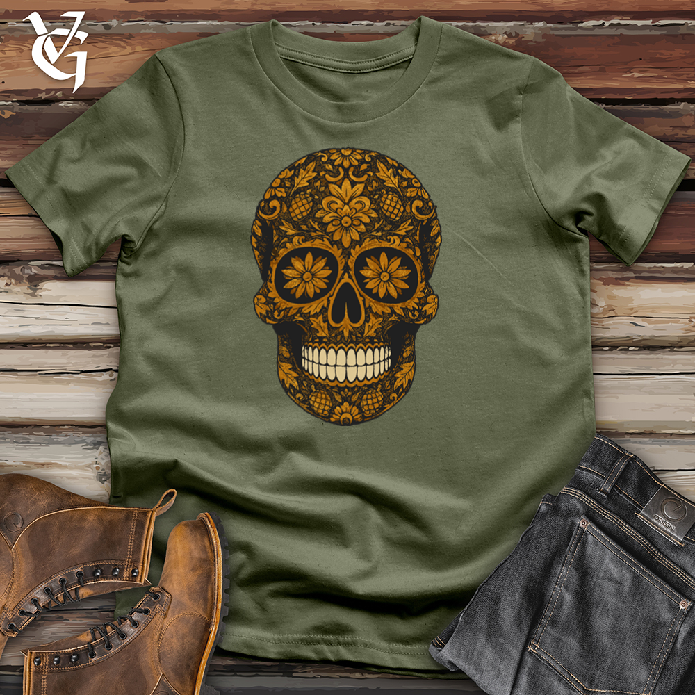 Autumn Mandala Skull Softstyle Tee