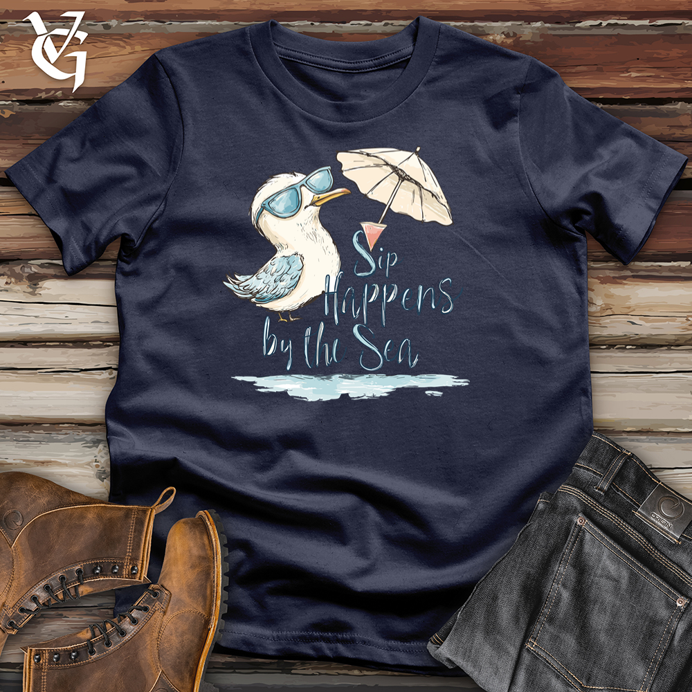 Sip Happens By The Sea Softstyle Tee