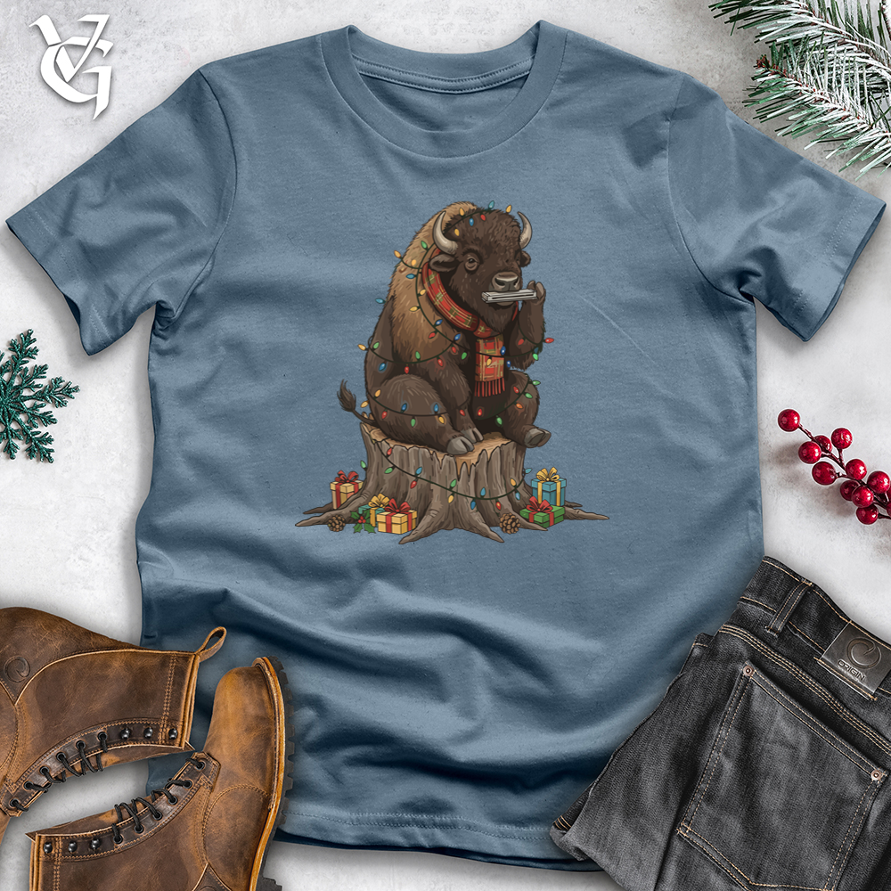 Bison Playing Harmonica Tee