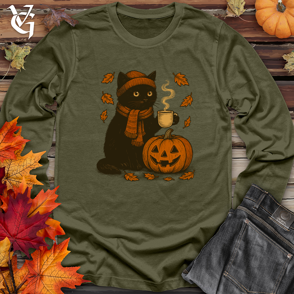 Black Cat Halloween Long Sleeve