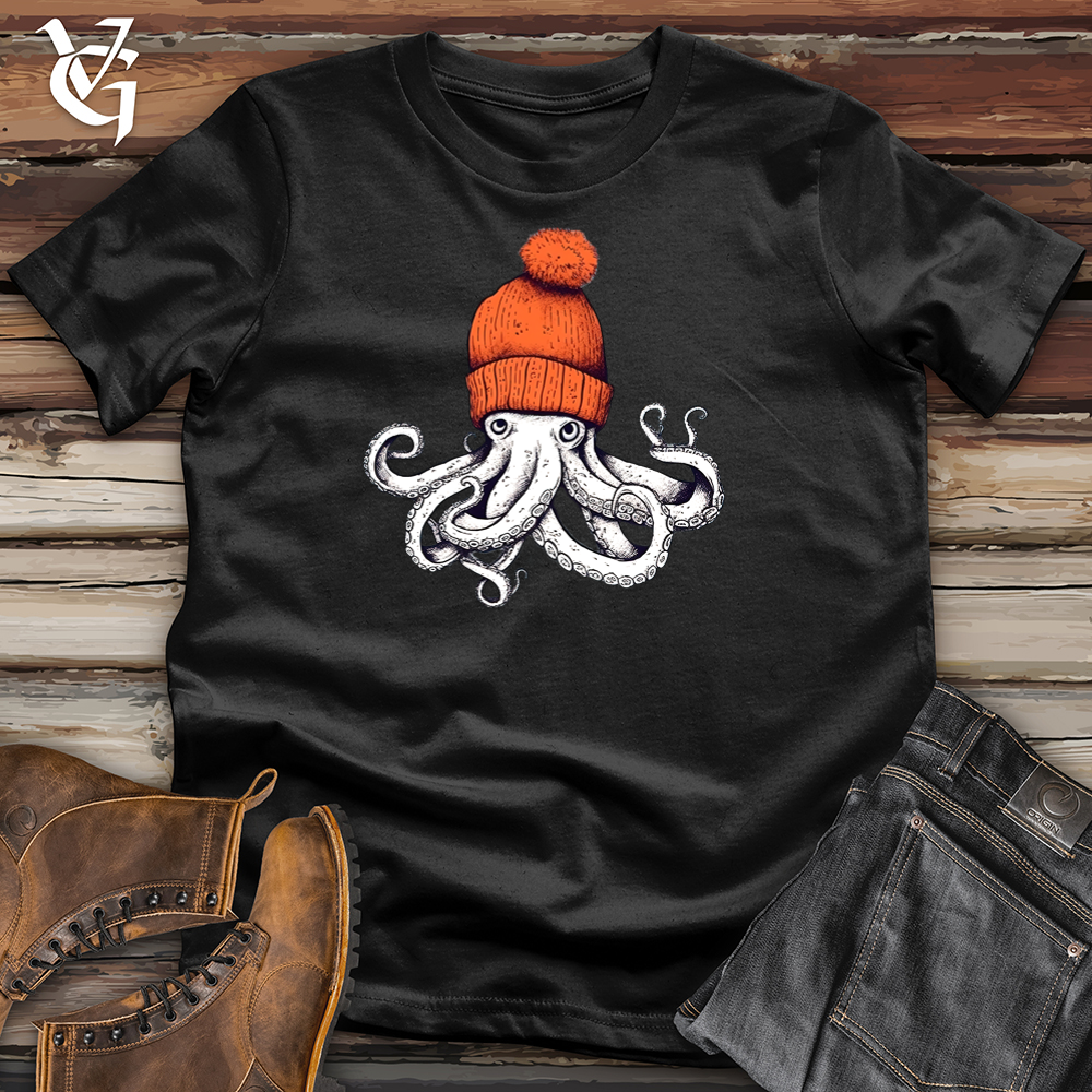 Octopus Orange Beanie Tee
