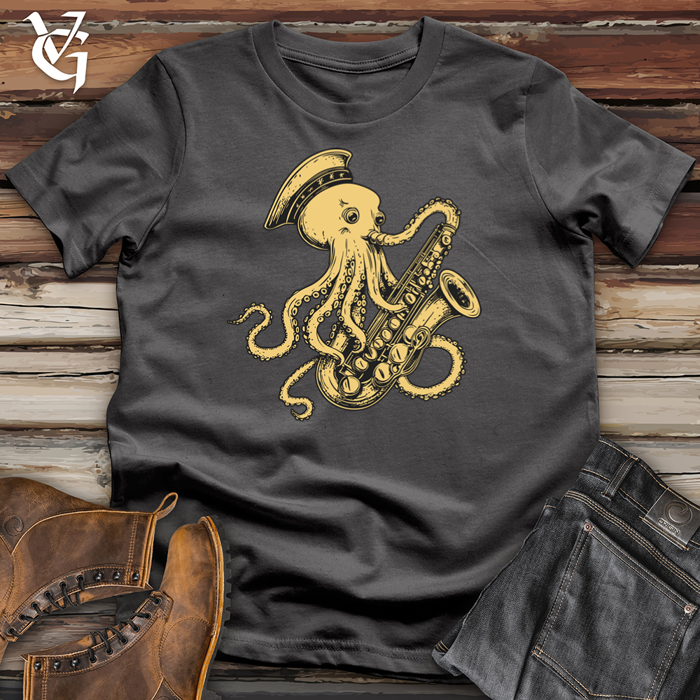 Octopus Saxophone Softstyle Tee