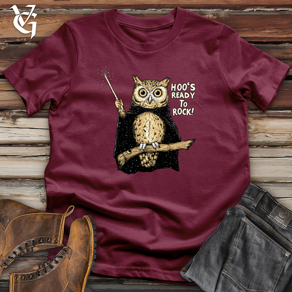 Hoo's Ready To Rock Owl Softstyle Tee