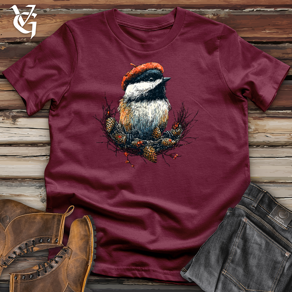 Festive Chickadee Softstyle Tee