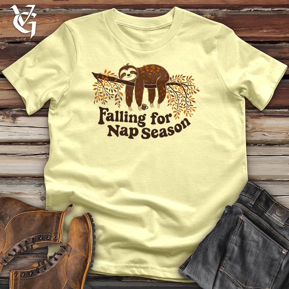 Falling For Nap Season Sloth Softstyle Tee