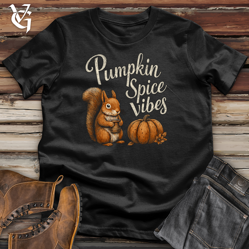 Pumpkin Spice Squirrel Vibes Softstyle Tee