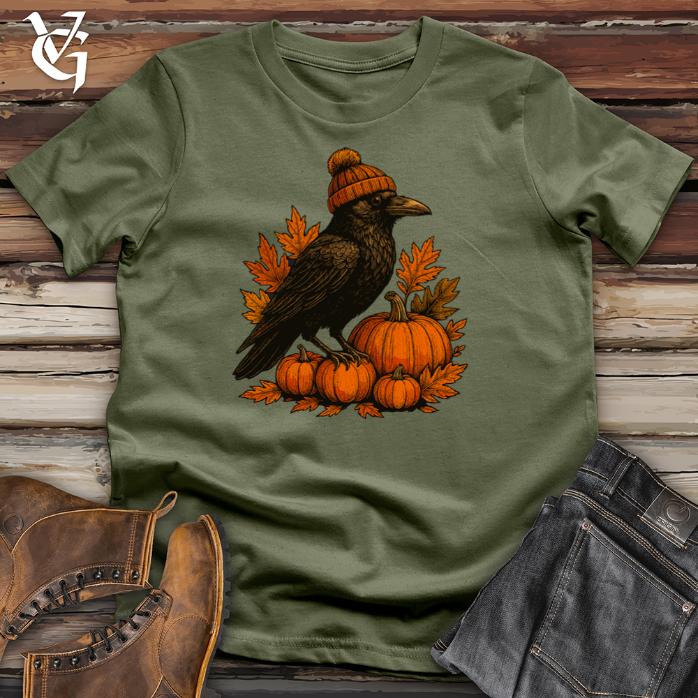 Raven Autumn Beanie Softstyle Tee