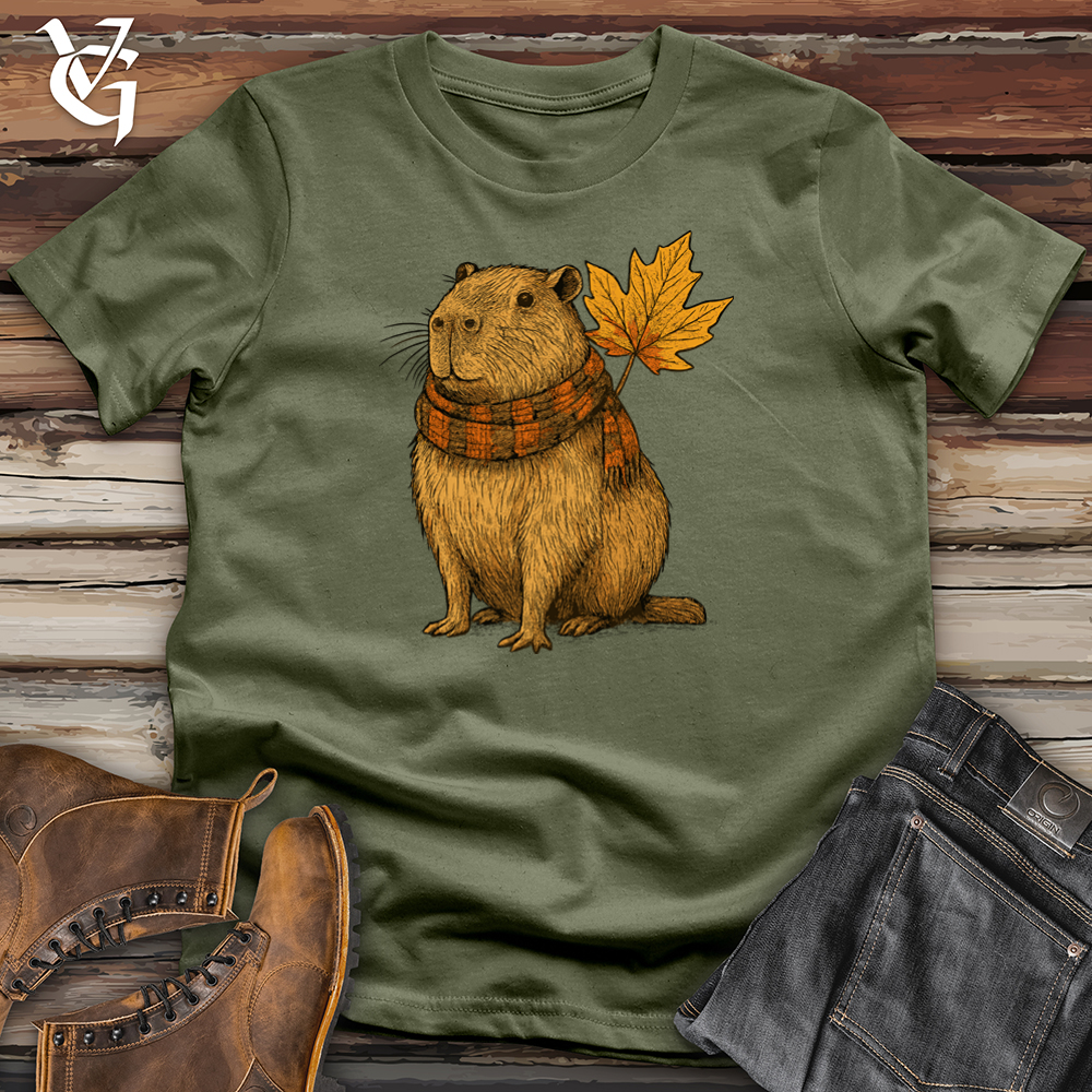Autumn Capybara Chillin Softstyle Tee