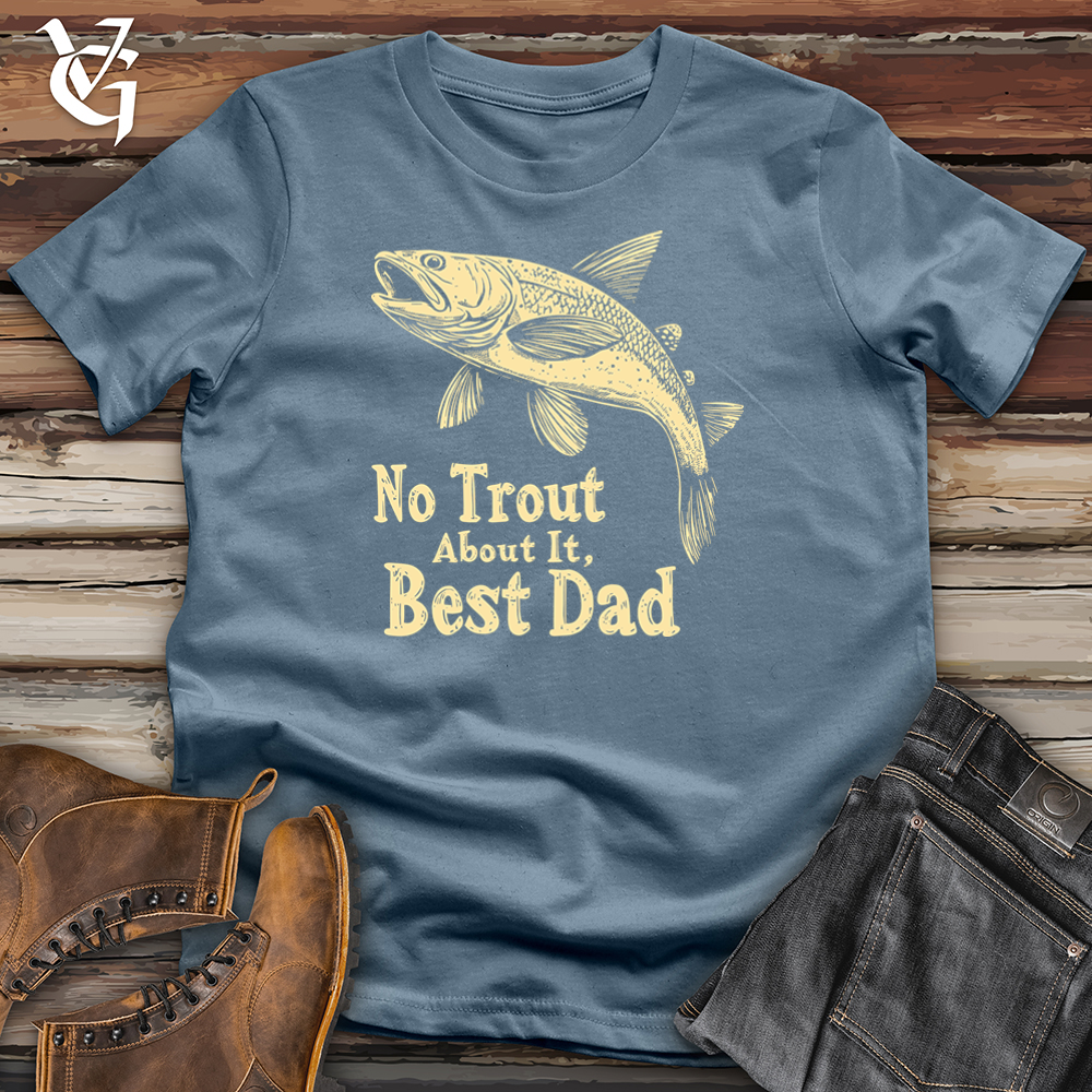 No Trout About It Best Dad Softstyle Tee