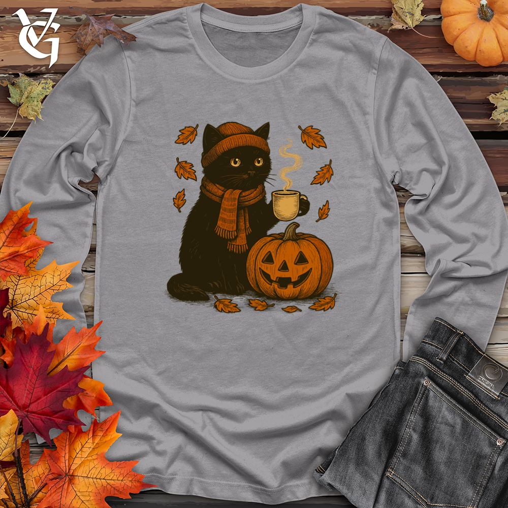 Black Cat Halloween Long Sleeve