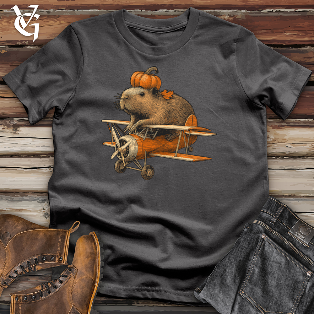 Capybara Pumpkin Aviator Softstyle Tee