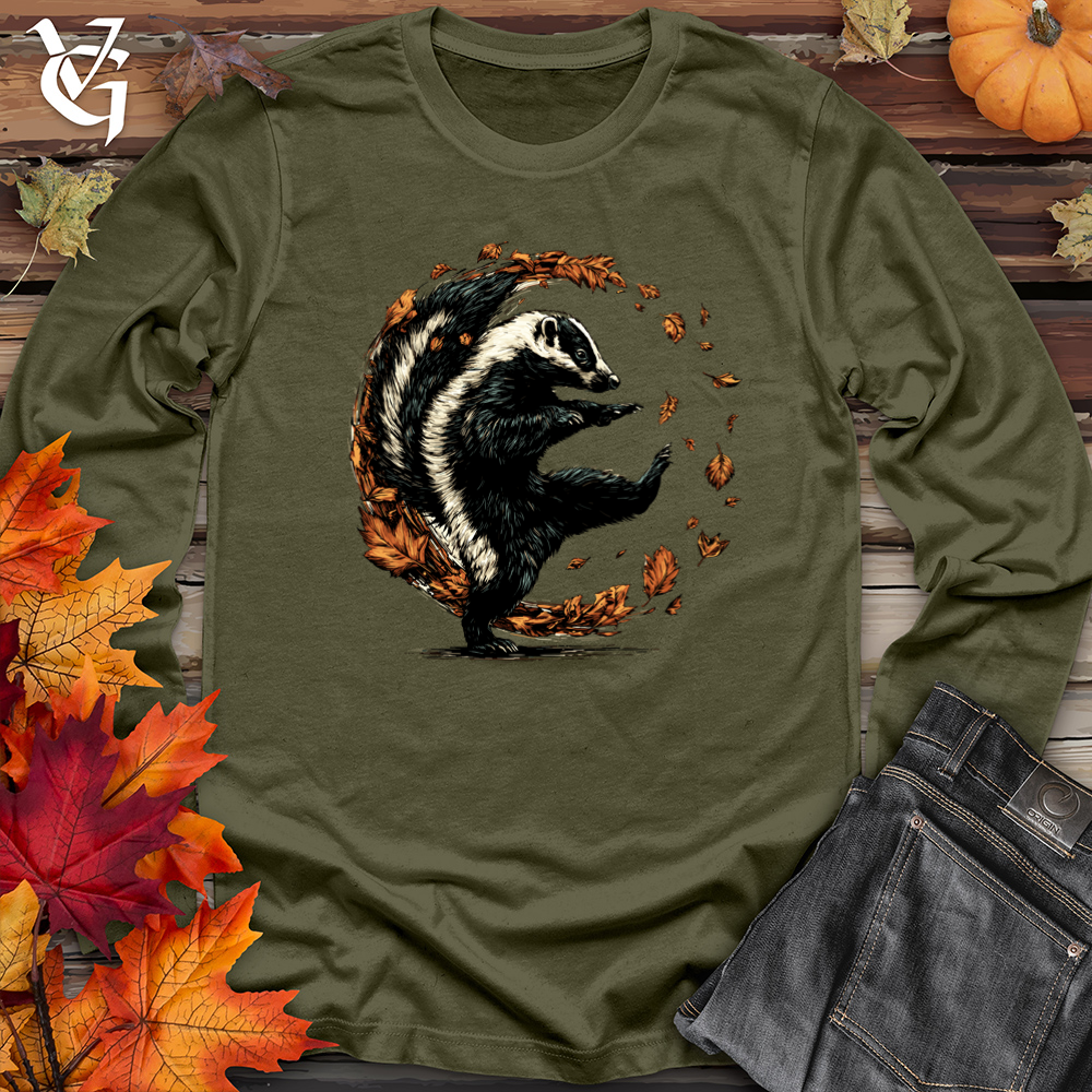 Leafy Autumn Skunk Long Sleeve