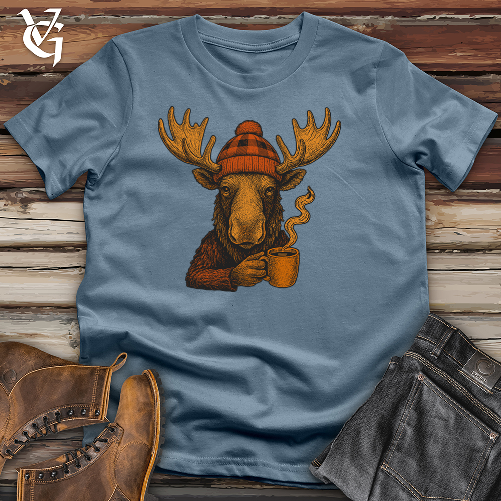 Autumn Moose Beanie Softstyle Tee
