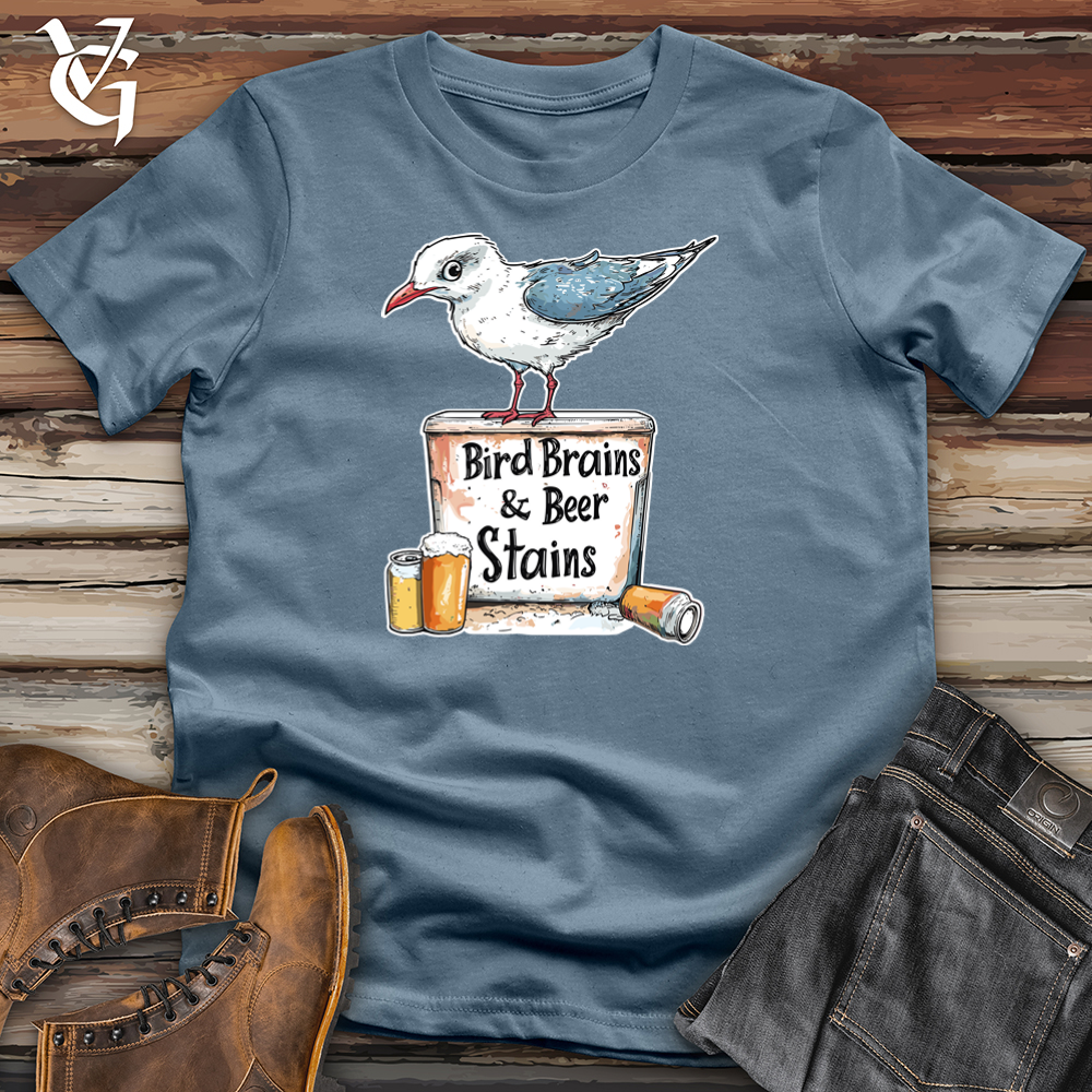 Bird Brains And Beer Stains Softstyle Tee