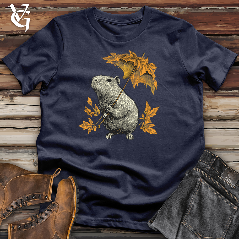 Capybara Leaf Umbrella Softstyle Tee