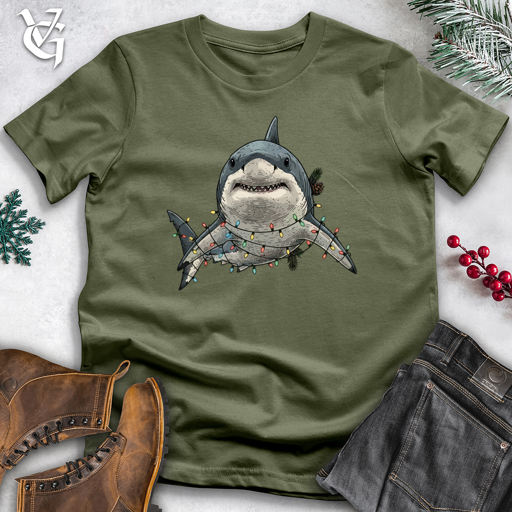 Shark Adorned With Lights  Tee