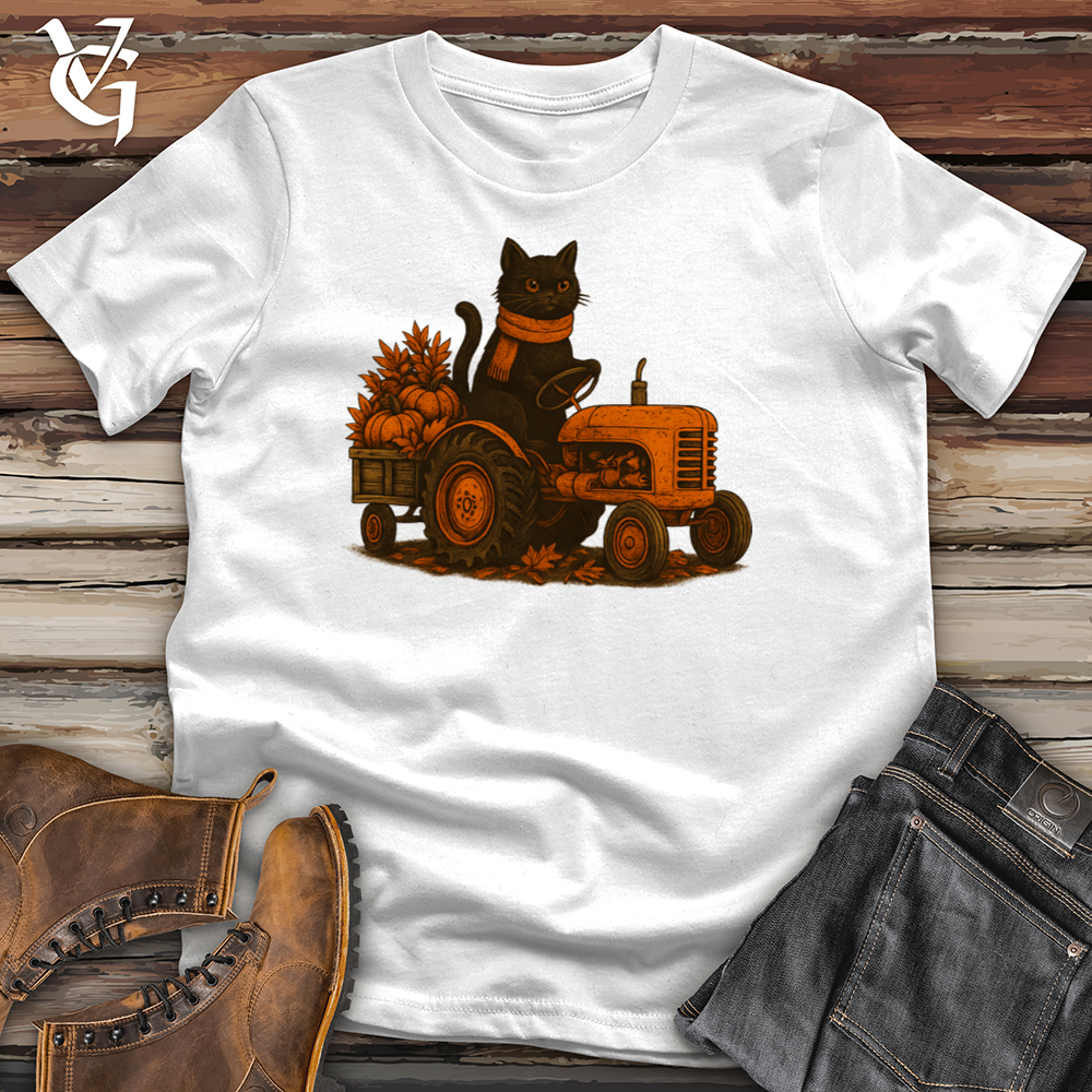 Black Cat Tractor Hayride Softstyle Tee