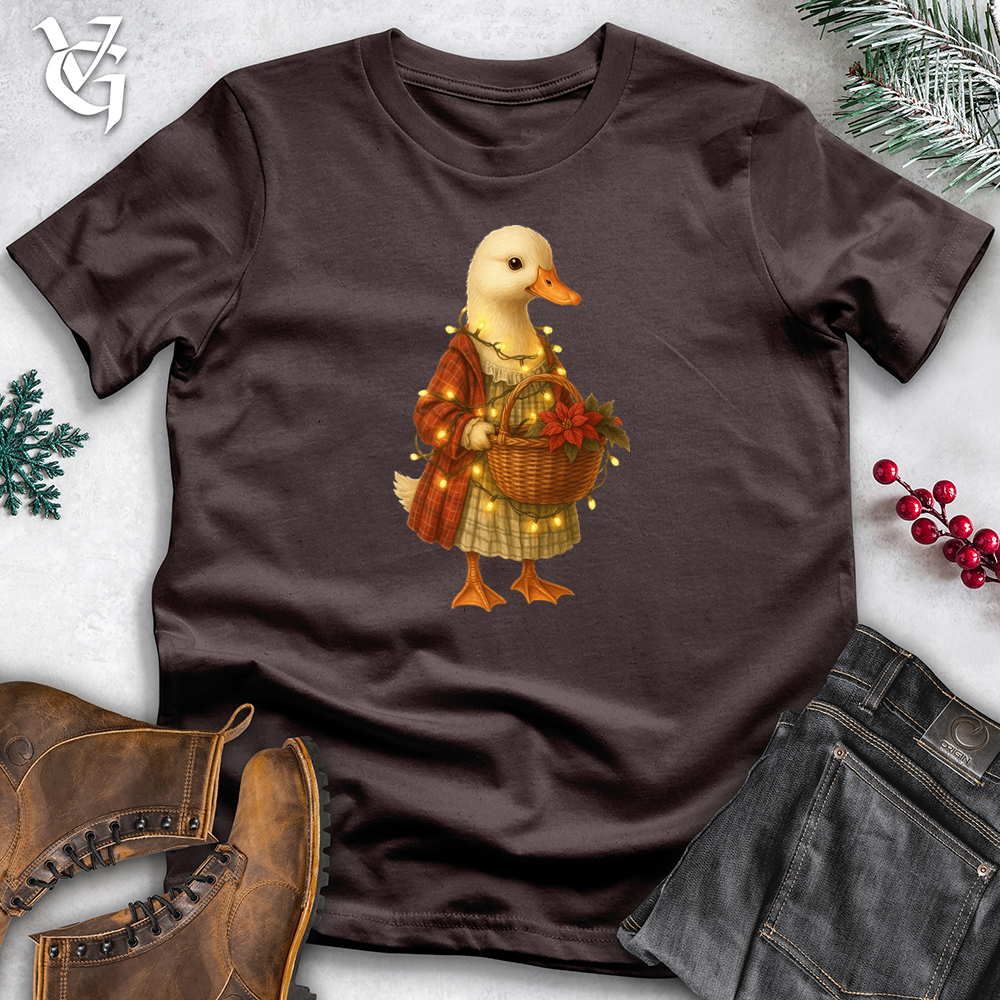 Duck With Christmas Lights Tee