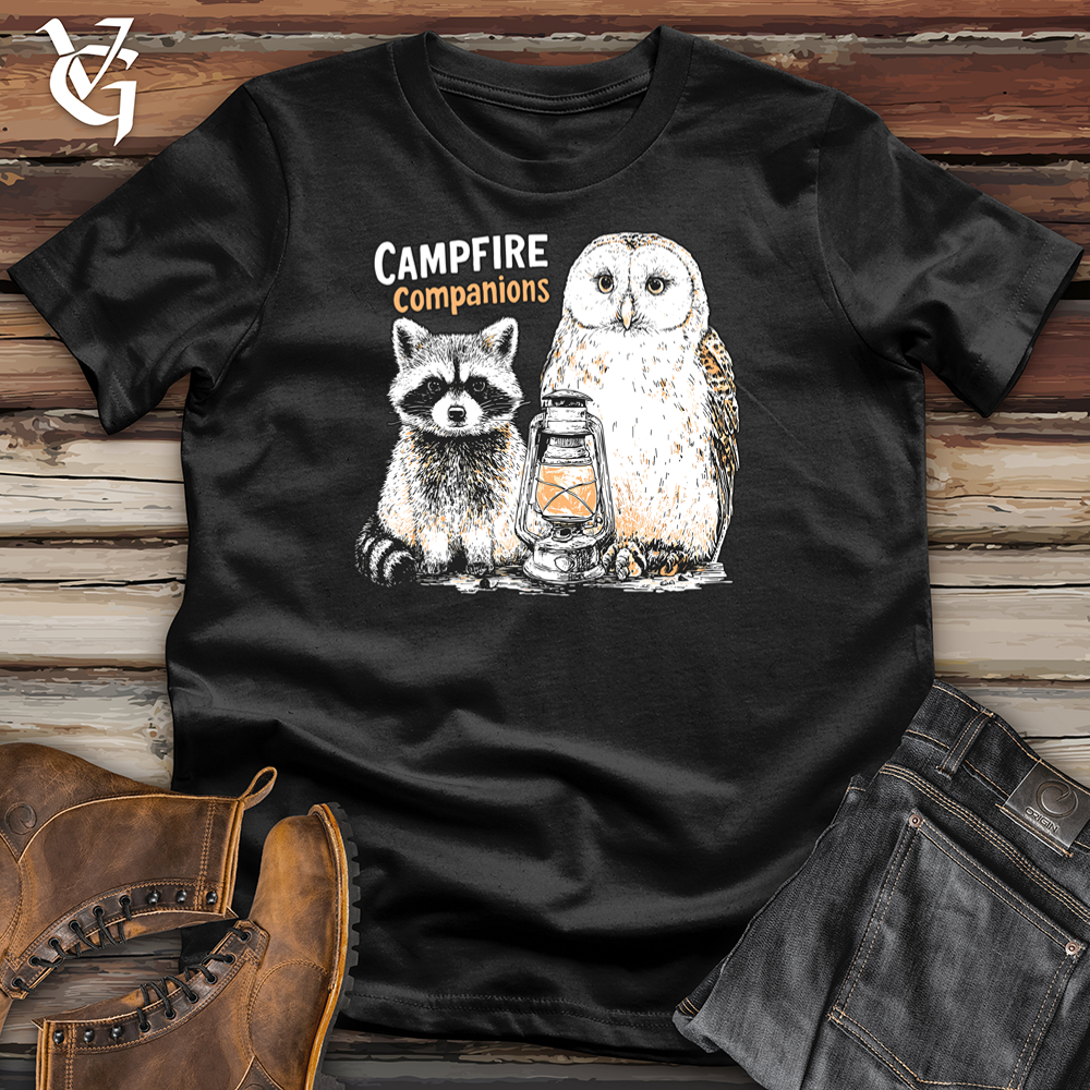 Owl Raccoon Campfire Companions Softstyle Tee