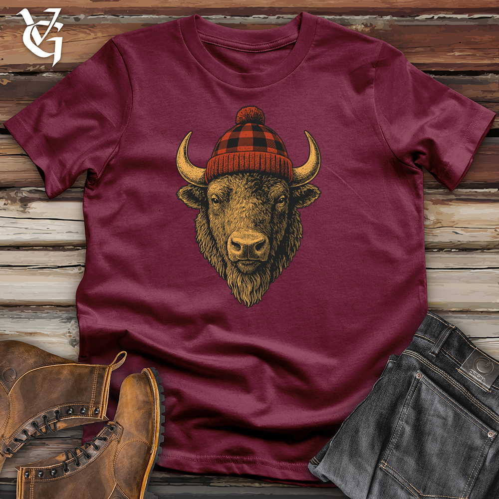 Buffalo Plaid Beanie Softstyle Tee