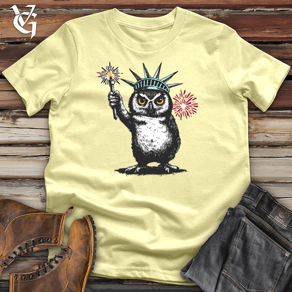Wise Owl in a Human Pose Softstyle Tee