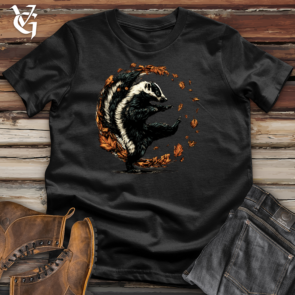 Leafy Autumn Skunk Softstyle Tee