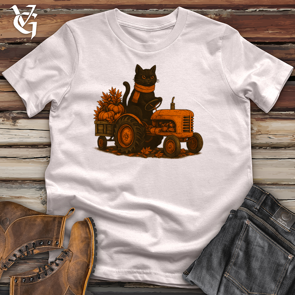 Black Cat Tractor Hayride Softstyle Tee