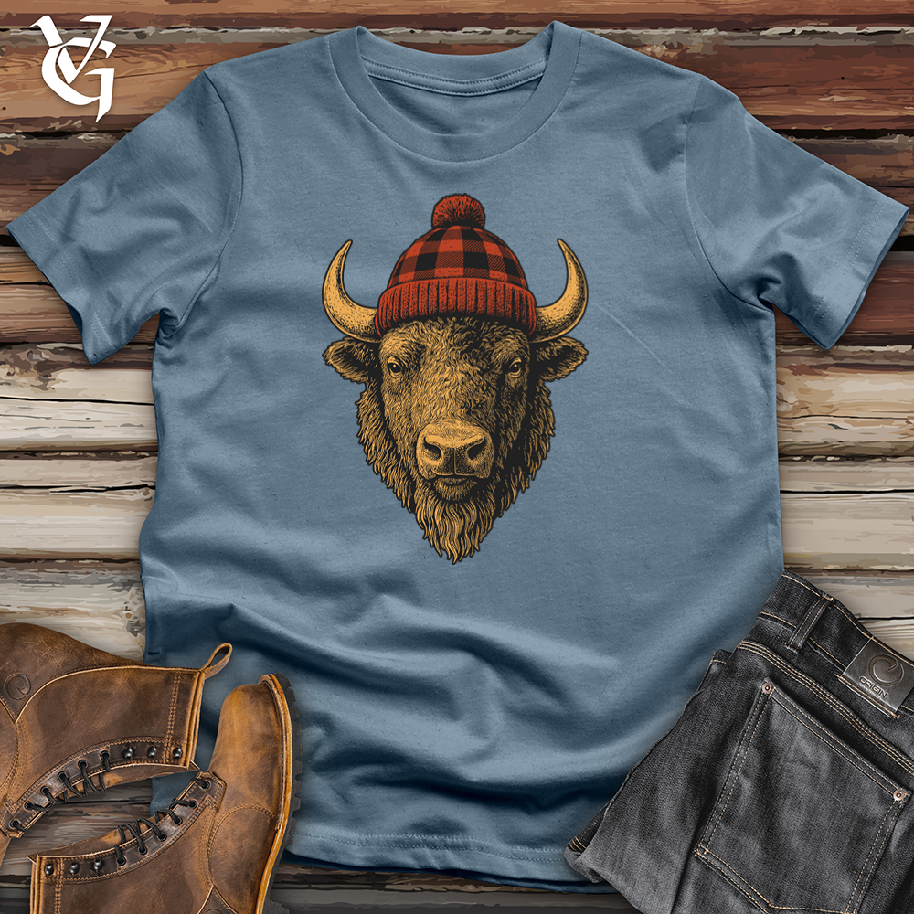 Buffalo Plaid Beanie Softstyle Tee