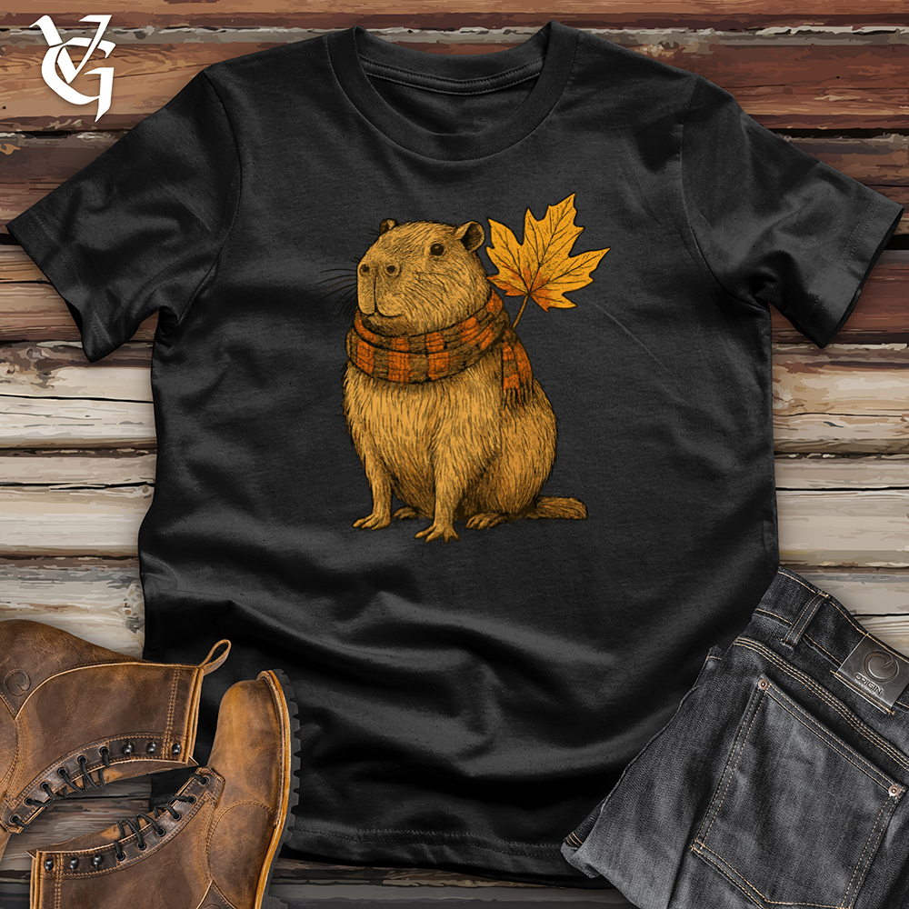 Autumn Capybara Chillin Softstyle Tee